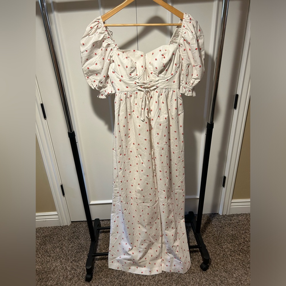Selkie bundle! NWT La Fraise Biltmore jumpsuit and Goldie ruffle gown - Picture 3 of 8